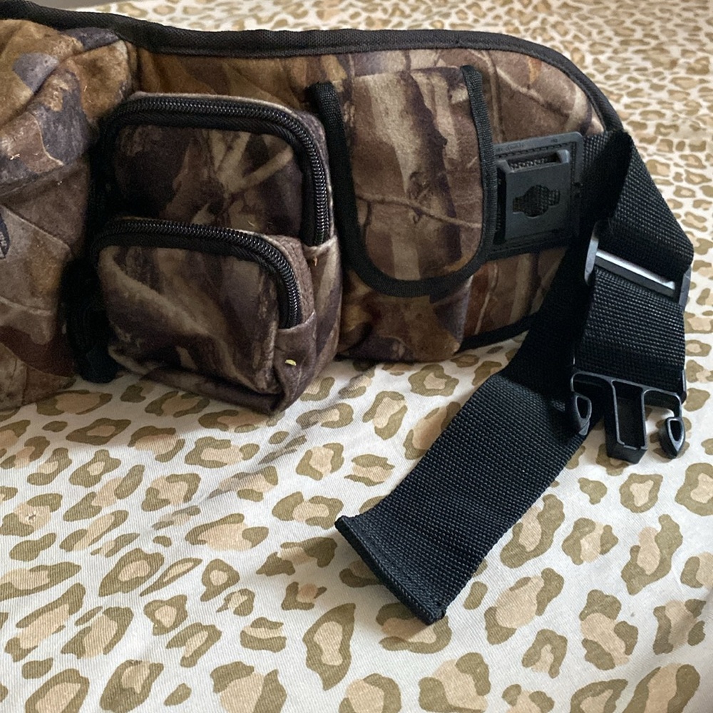 Vintage Camo fieldline Fanny pack belt hip bag hunting fishing gear - Picture 3 of 12